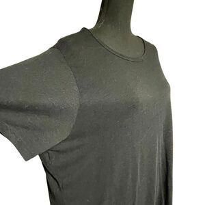 Torrid Black Linen Blend Short Sleeve Tee